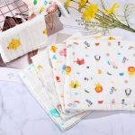 10 Pieces Baby Burp Cloth 10 x 20 inches 6 Layer Soft Absorbent Muslin Newborn Towel for Baby Shower Machine Washable, for Sensitive Skin Baby (Animal Pattern) - Image 5